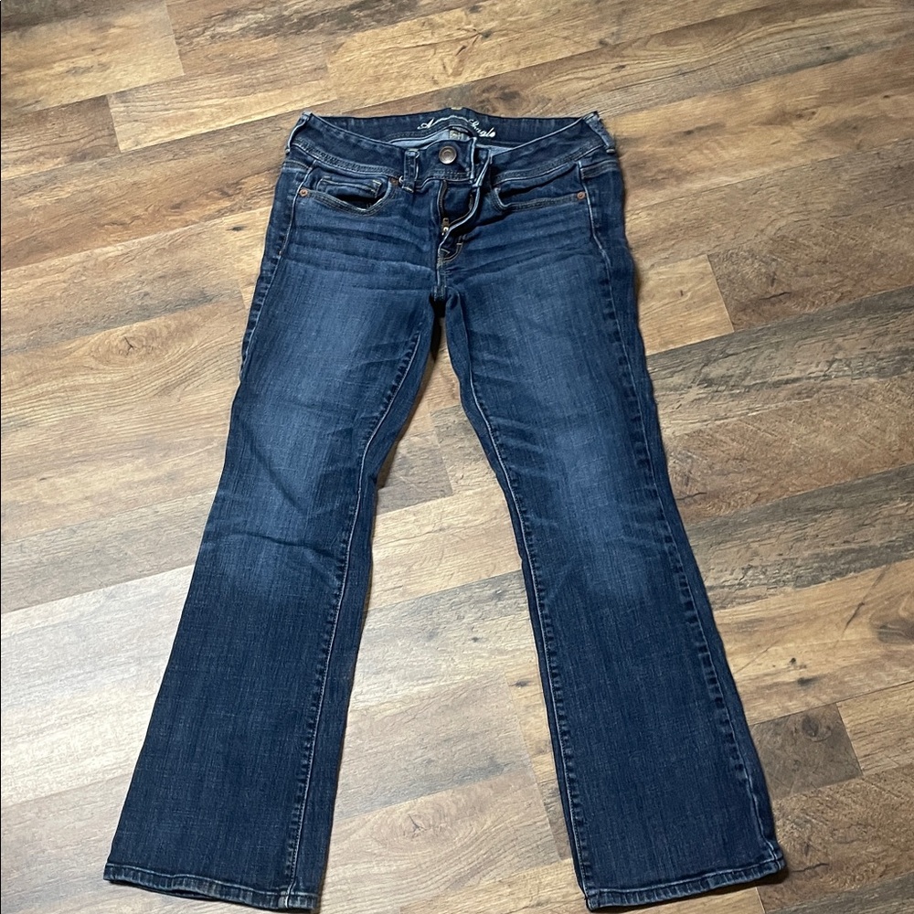 American Eagle Outfitters Dark Indigo Flare Jeans